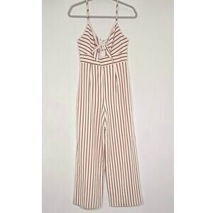 Womens red,white and black jumpsuit by Forever 21